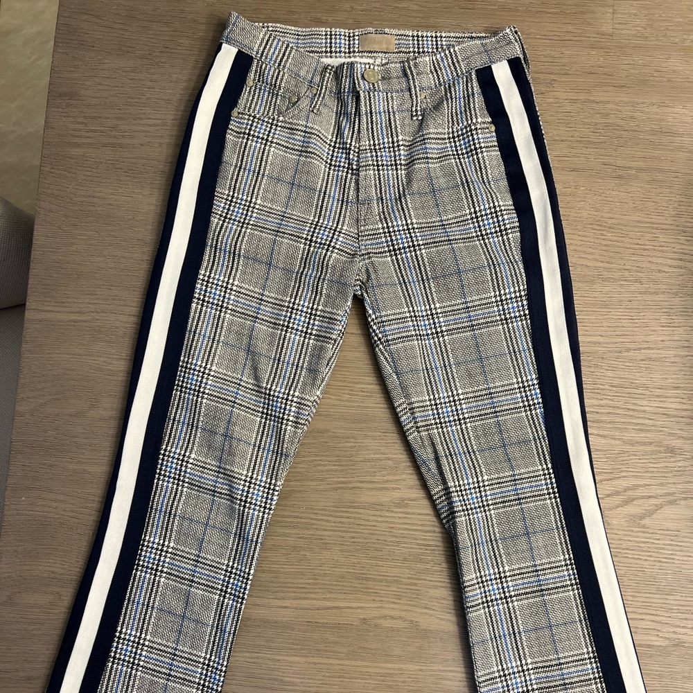 Mother insider ankle plaid